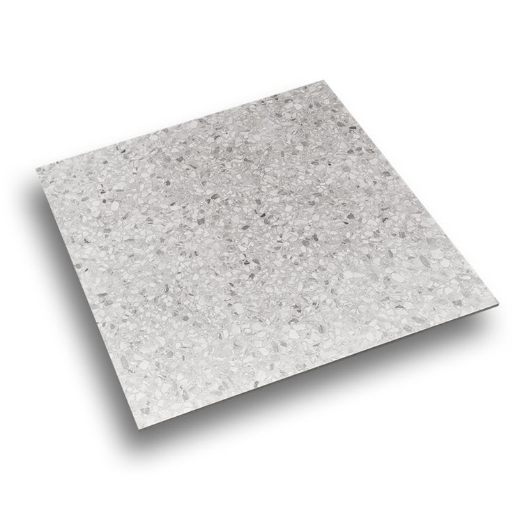 600 x 600 Tile Bulky Terrazzo Light Grey